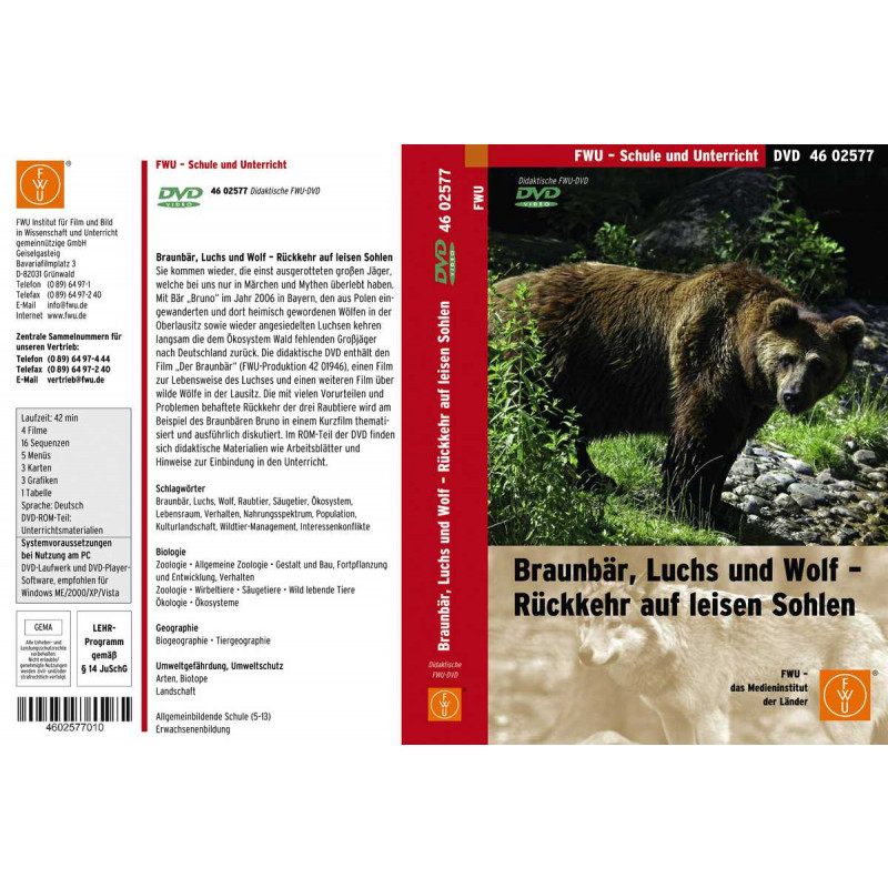 Braunbär, Luchs und Wolf – Rückkehr auf leisen Sohlen 