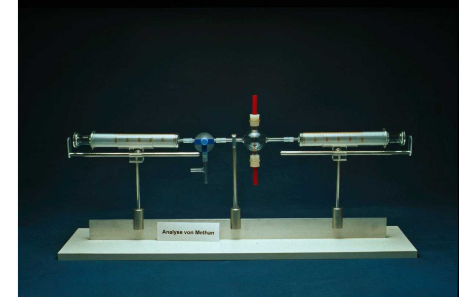 Versuchsaufbau Synthese von Methan (Erdgas)