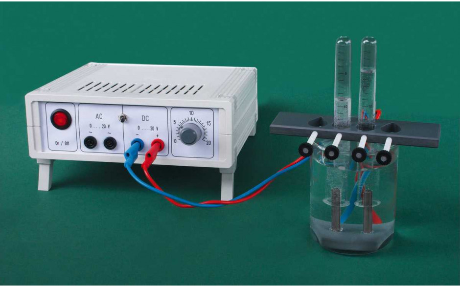 Elektrolyseapparat für Schülerversuche, komplett