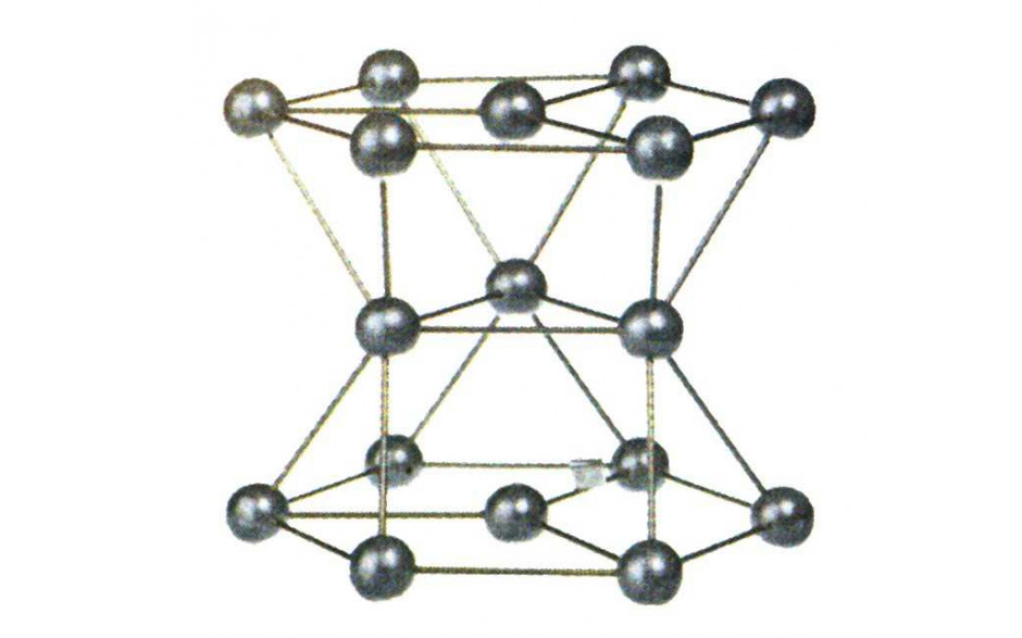 Beispielabbildung: Kristallgittermodell Magnesium
