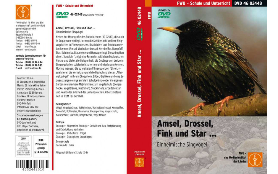 Amsel, Drossel, Fink und Star… Einheimische Singvögel